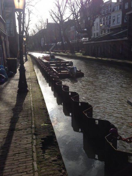 Damwand Oude Gracht Utrecht