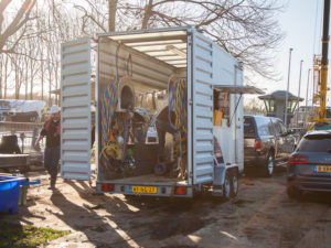 Gesloten aanhanger Hercules Duikbedrijf